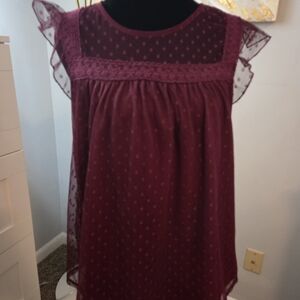 Elegant Burgundy Kids Dress